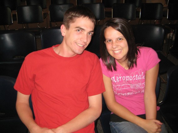 Jake and Rachel at the budget hearing