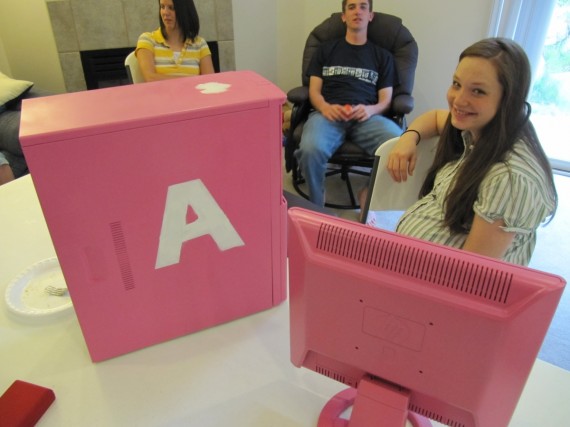 Pink computer