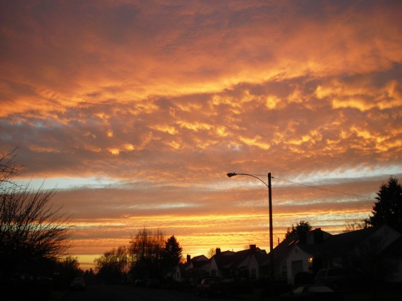 Sunrise in Vancouver Washington