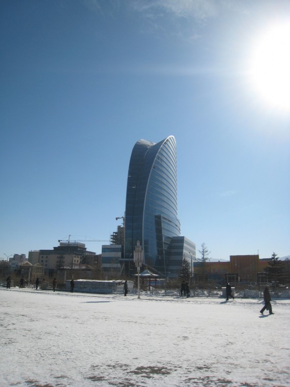 Taco building in Mongolia