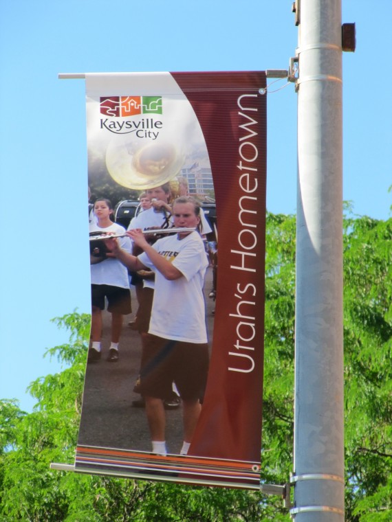 Kaysville City Utah's Hometown street banner