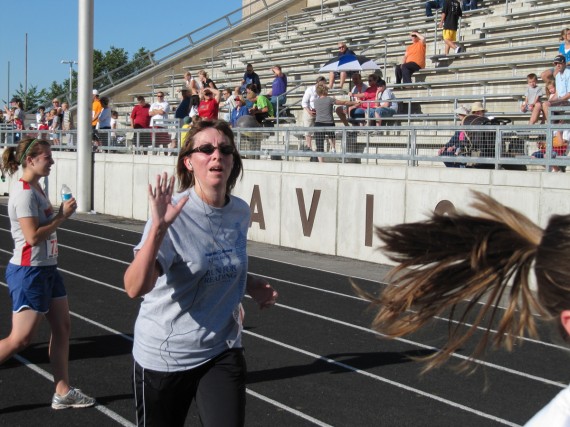 Jill at the finish (39:25:00)