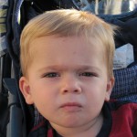 Bryson was not too thrilled at the early morning start to the race Bryson was not too thrilled at the early morning start to the race