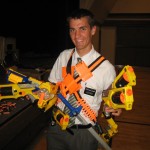 Daniel ready for Nerf Wars