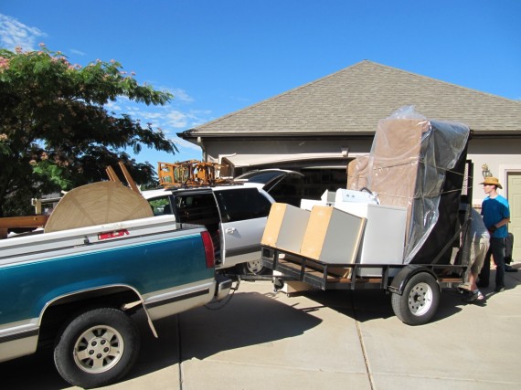 Loading the truck