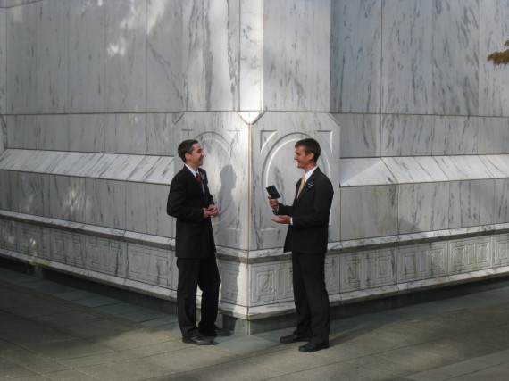 Daniel at the Portland Temple