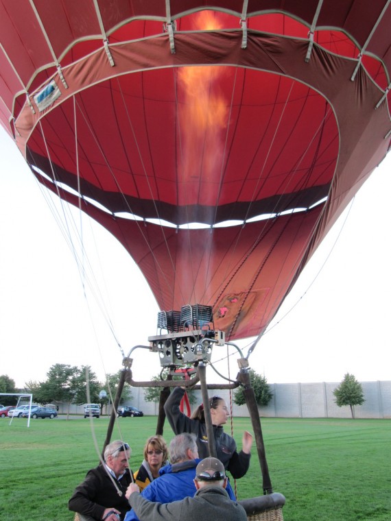 Hot Air balloons Over Ponds Park