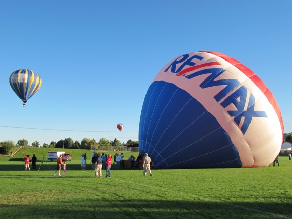 Hot Air balloons Over Ponds Park