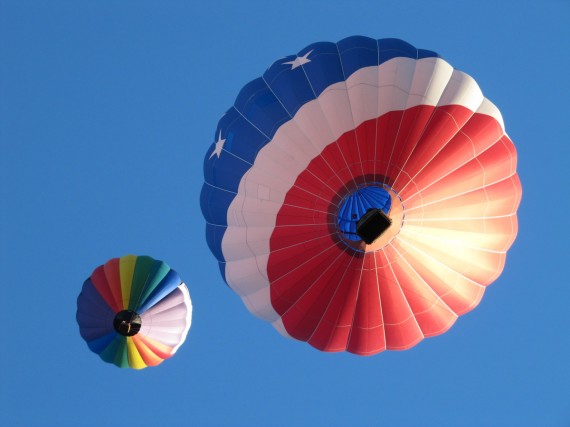 Hot Air balloons Over Ponds Park