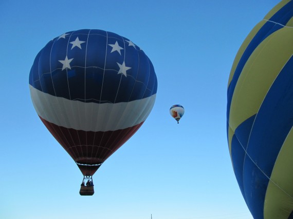 Hot Air balloons Over Ponds Park