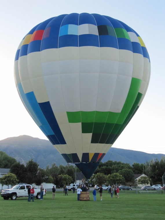 Hot Air Balloons Over Ponds Park