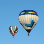 Hot Air Balloons Over Ponds Park