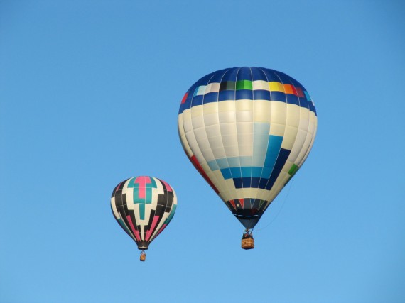 Hot Air Balloons Over Ponds Park