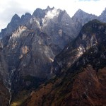 Mountains of the Yangzi River gorge Yunnan China Mountains of the Yangzi River gorge Yunnan China