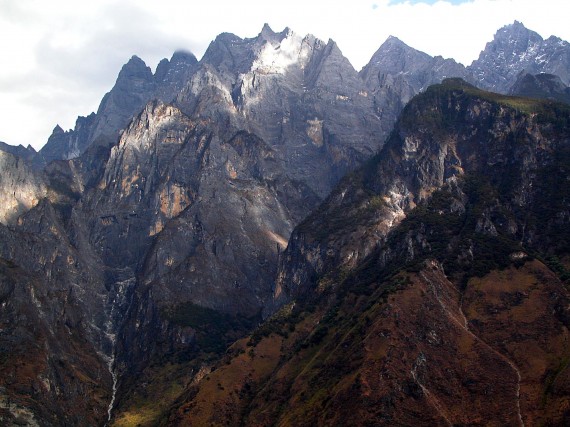 Mountains of the Yangtze River gorge Yunnan China