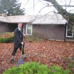 Daniel raking leaves Daniel raking leaves