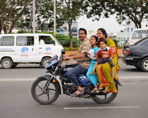 Family ride, Hyderabad, India