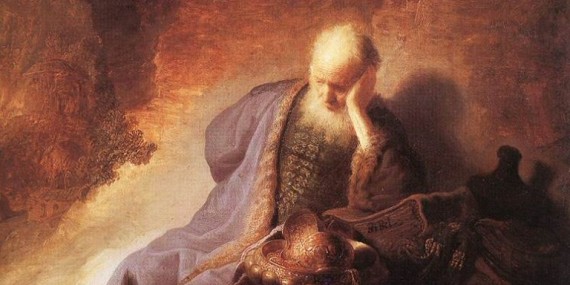 Jeremiah lamenting the destruction of Jerusalem