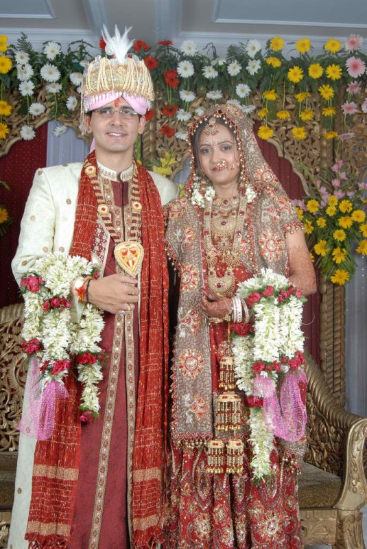 Punjabi bride and groom