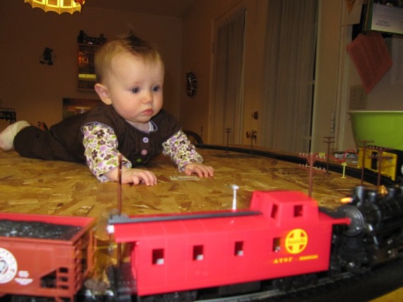 Cassandra supervises the train schedule