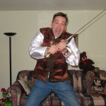 Crusader sword and Mongolian vest Crusader sword and Mongolian vest