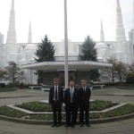 Daniel and companions at Portland Temple Daniel and companions at Portland Temple