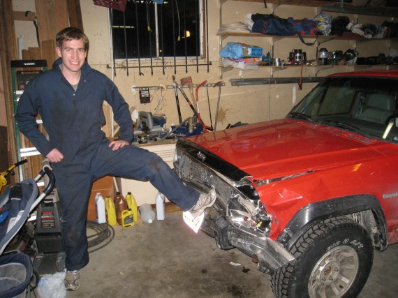 Damage to Jeep from sliding on ice