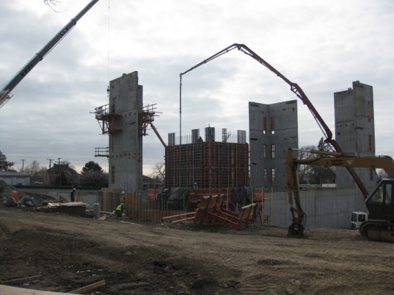 Brigham City Temple construction