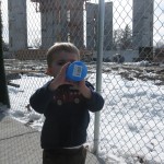 Bryson at the Brigham City Temple construction site Bryson at the Brigham City Temple construction site