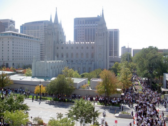 Temple Square at General Conference