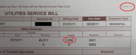 Utilities Service Bill