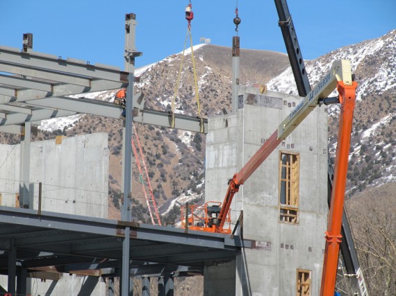 Brigham City temple girder closeup