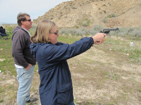 Target practice pistol Susan