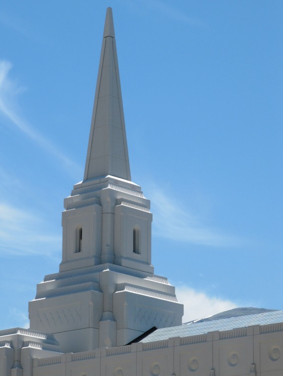 Brigham City Utah Temple east spire