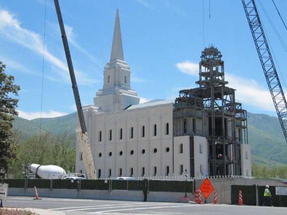 Brigham City Utah Temple work on the west side