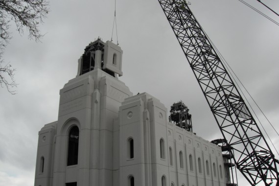 Brigham City temple spire