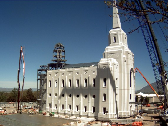 Webcam photo of the temple spire