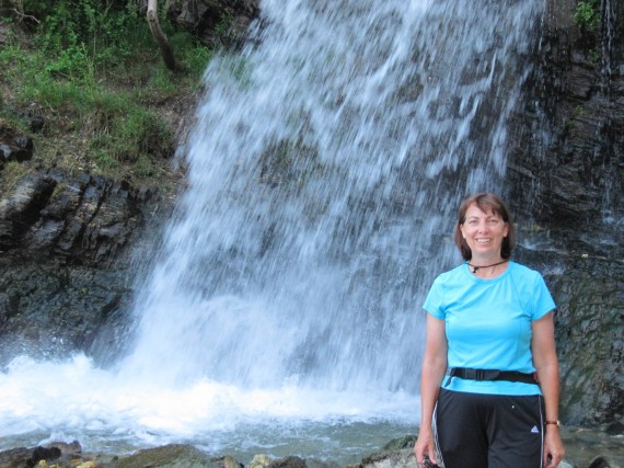 Ford Canyon Jill by waterfall