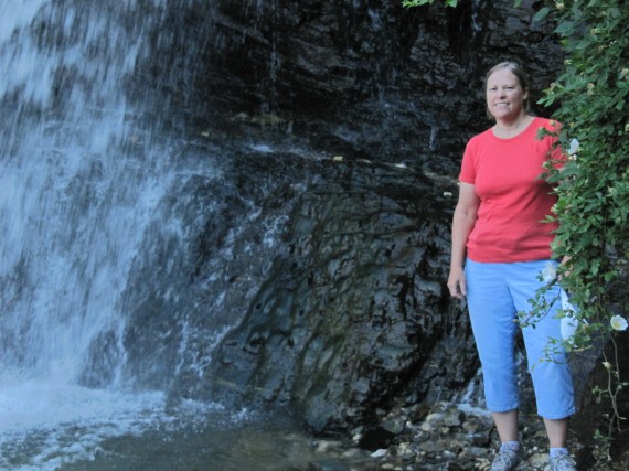 Ford Canyon Susan by waterfall