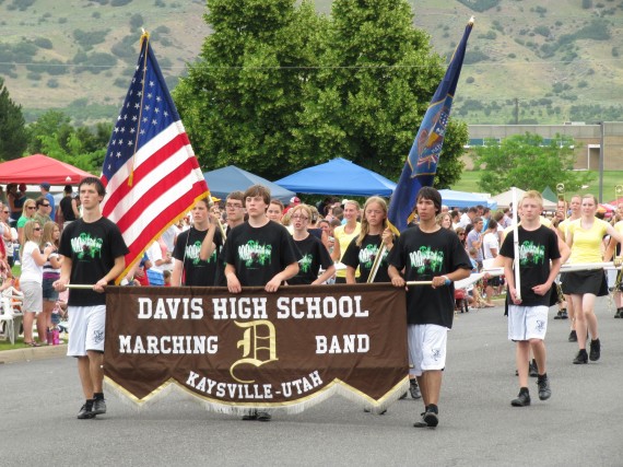 Kaysville July 4th Parade Davis High School Marching Band