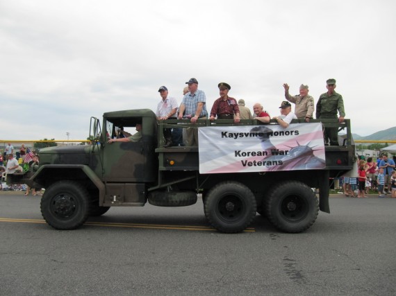 Kaysville July 4th Parade Korean War Veterans