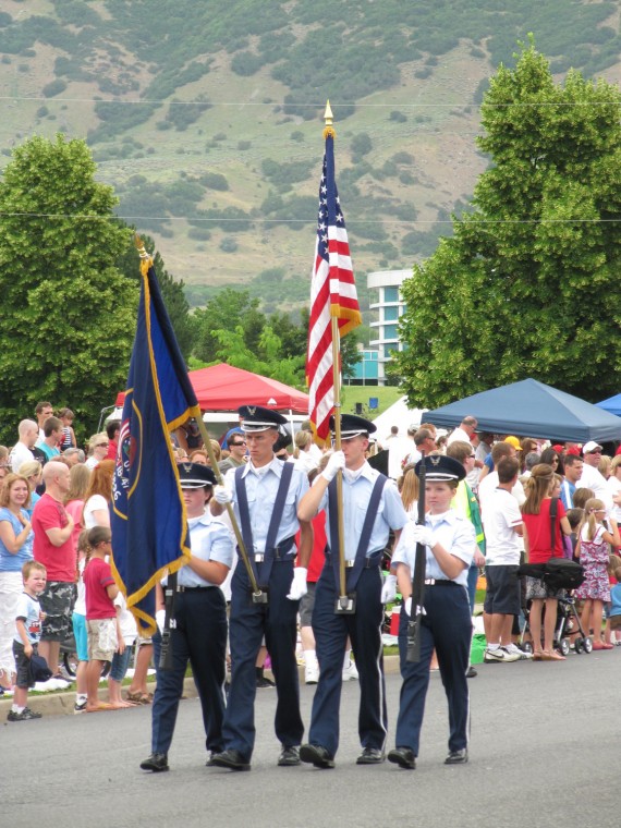 Kaysville July 4th Parade standard bearers