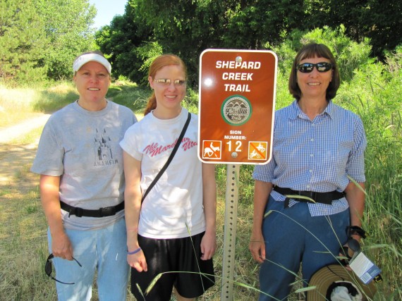 Shepard Creek Trail - Susan,  Shauna, and Jill