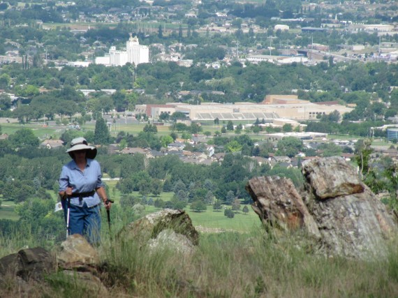 Shepard Creek Trail view of LDS granary