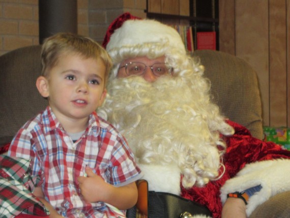 Bryson with Father Christmas