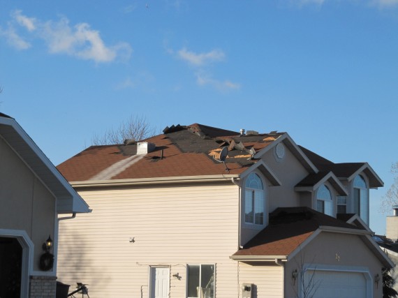 Kaysville windstorm lost shingles