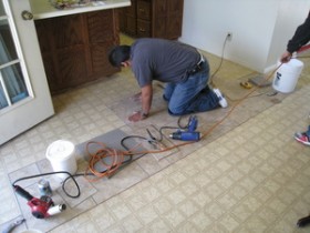 Laying Permastone tile