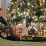 Train around the Christmas tree Train around the Christmas tree