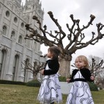 Aurora and Cassandra at the Salt Lake Temple Aurora and Cassandra at the Salt Lake Temple