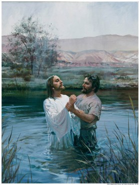 The baptism of Jesus Christ